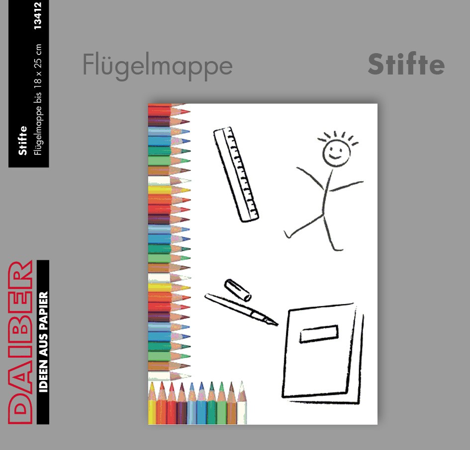 Flügelmappe "STIFTE", [18x25 cm], 50 Stück