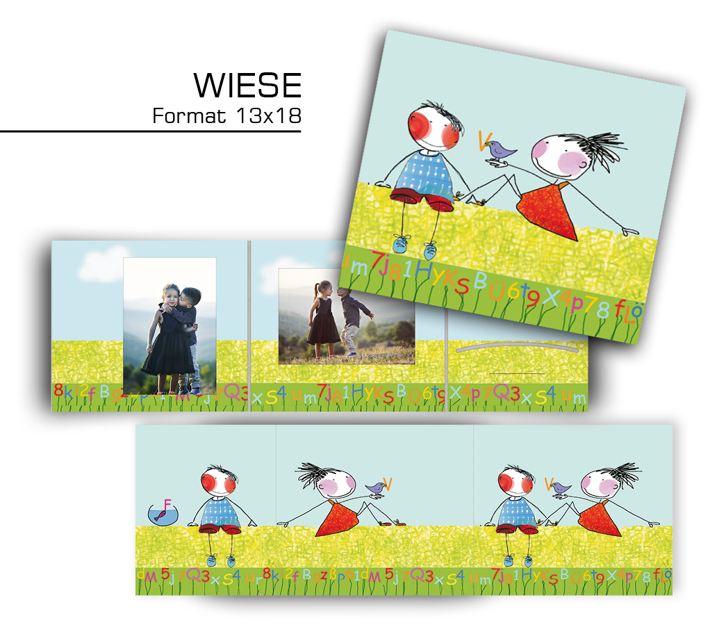 Bildmappe "WIESE", [13x18 cm], 25, Stück